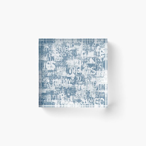 Item preview, Abstract grunge urban geometric chaotic collage with words and letters designed and sold by olgersart.