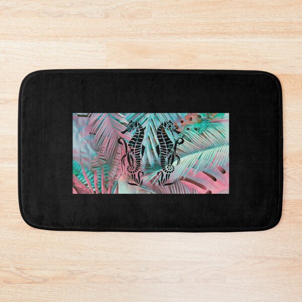 Item preview, Seahorses + Tropical Floral Sea Life designed and sold by Kaos Urbanwear.