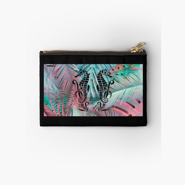 Item preview, Seahorses + Tropical Floral Sea Life designed and sold by Kaos Urbanwear.