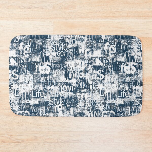 Item preview, Abstract grunge urban geometric chaotic collage with words and letters designed and sold by olgersart.