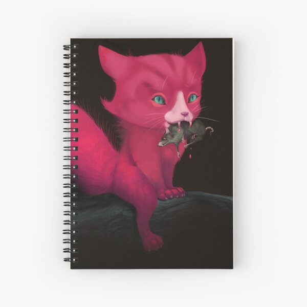 Hungry cat Spiral Notebook