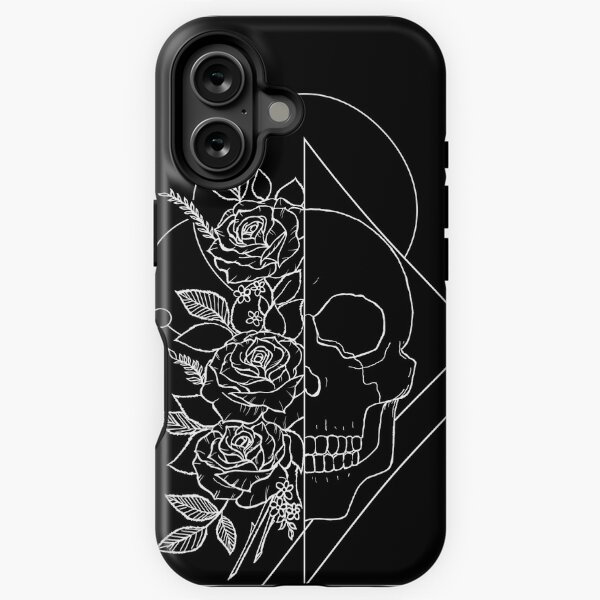 Aperçu de l'œuvre Crâne et roses - B & AMP; W créée et vendue par Leen-art.