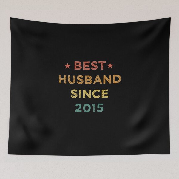 Item preview, Best Husband Since 2015 Funny Wedding Anniversary Gifts Vintage designed and sold by Chamssou.