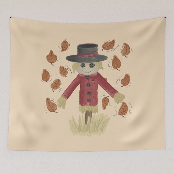 Item preview, Crayon Thanksgiving Scarecrow designed and sold by Geometrico22.