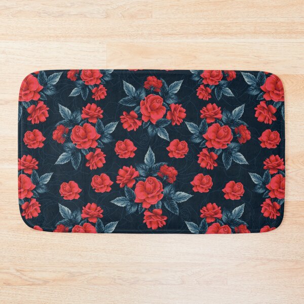 Item preview, Beautiful Roses Floral Pattern - Red and Blue designed and sold by GDCdesigns.