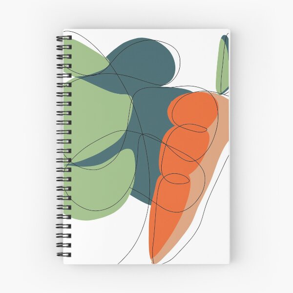Item preview, One Line Drawing Kale Carrot designed and sold by ConsciousFellas.