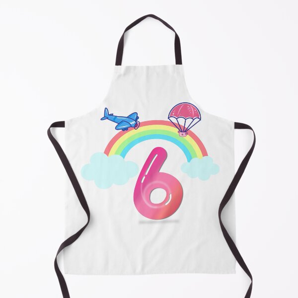 Item preview, Pink Number 6 Rainbow, Clouds & Toys designed and sold by BleuSky.