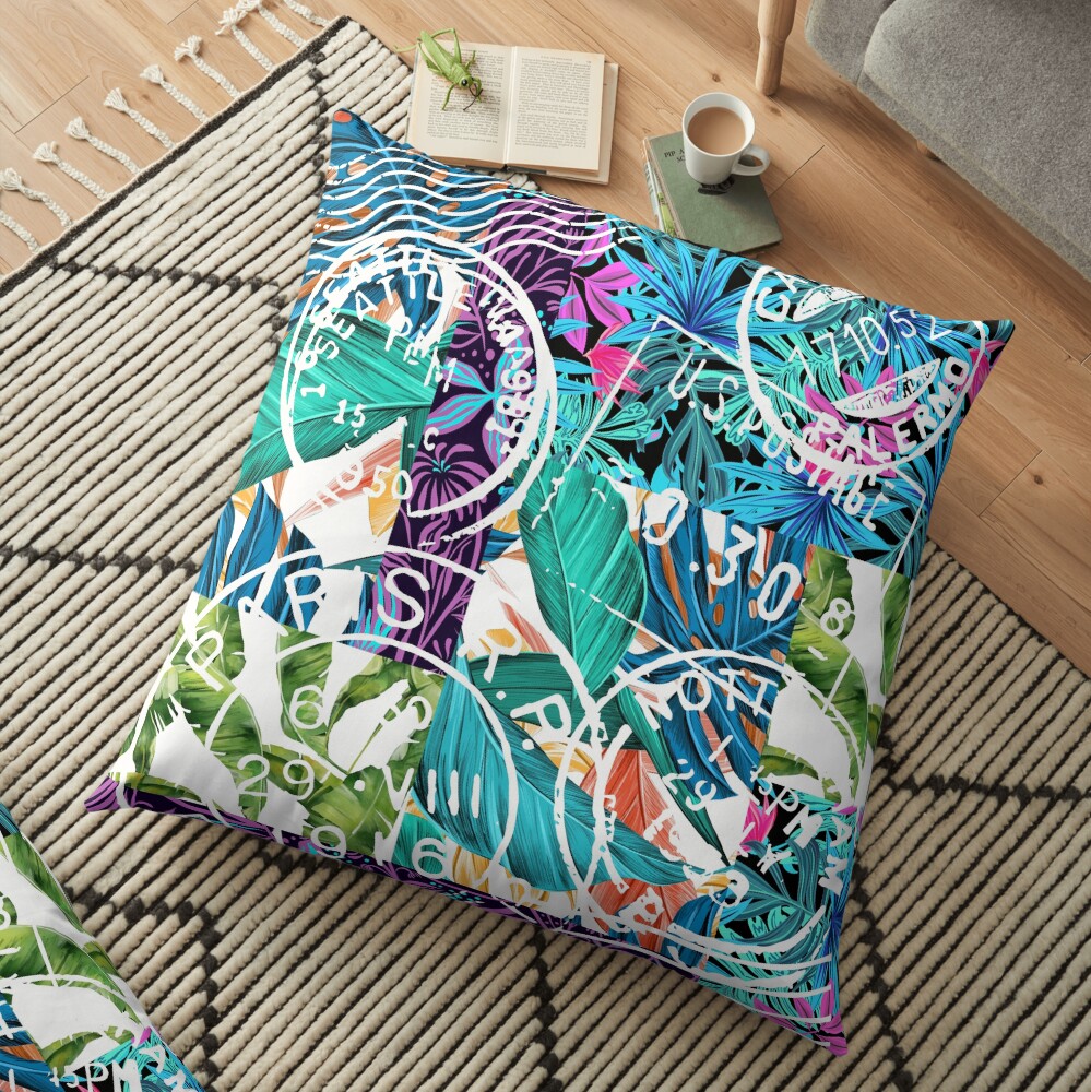 Bon Voyage Floor Pillow