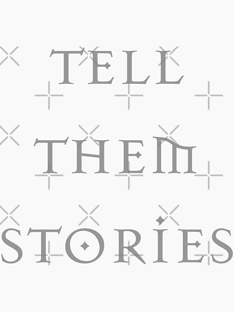 ""Tell Them Stories" His Dark Materials Quote HDM, Amber Spyglass inspired fan art, Northern