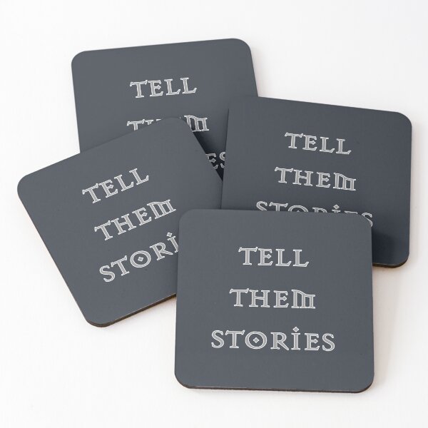 Item preview, "Tell Them Stories" His Dark Materials Quote - HDM, Amber Spyglass inspired fan art, Northern Lights, Subtle Knife, Golden Compass designed and sold by S Hazelwood .