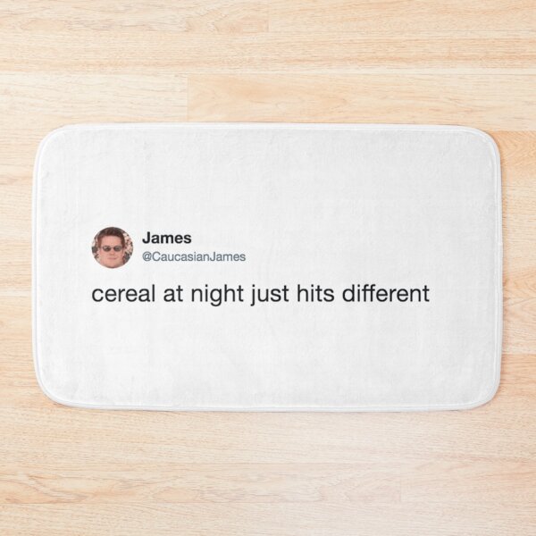 Item preview, Cereal At Night Just Hits Different Caucasian James designed and sold by FanStickers-.