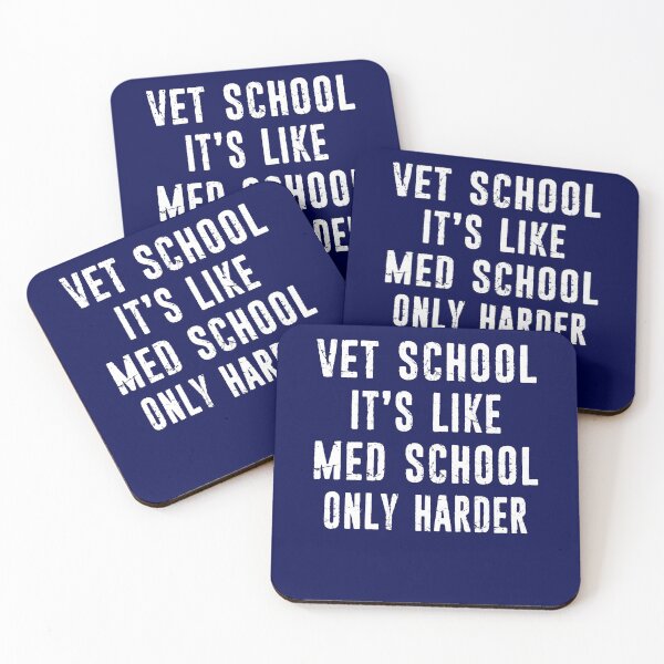 Artikelvorschau, Vet School Funny Veterinarian Gift Distreseed Typografie entworfen und verkauft von niftee.