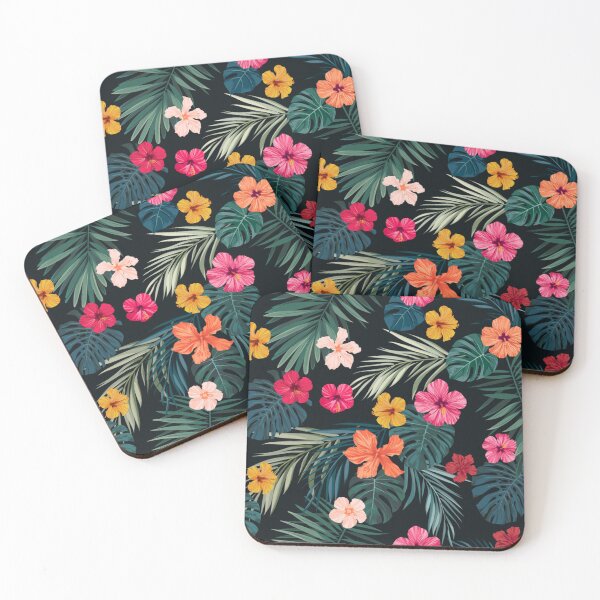 Item preview, Floral with leaves all over printed masks and merchandise  designed and sold by Sovik Goswami.