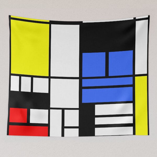 Item preview, Modrian inspired Composition with Red Blue and Yellow designed and sold by helveticate.