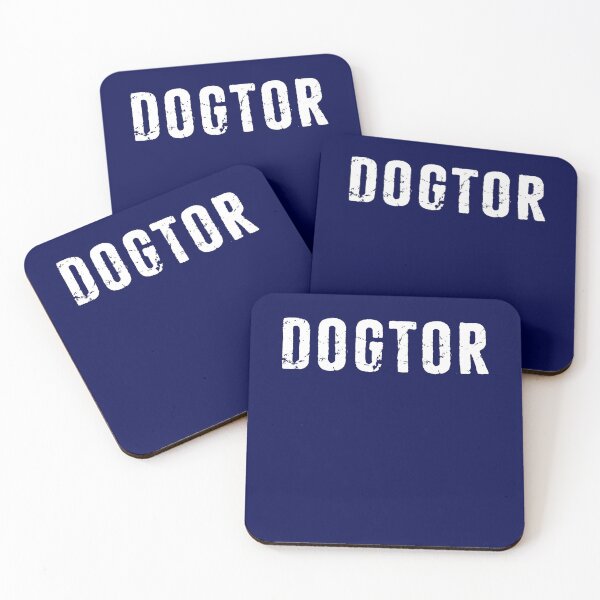 Artikelvorschau, Dogtor - Tierarzt Lustiges Tierarztgeschenk Distreseed Typografie entworfen und verkauft von niftee.