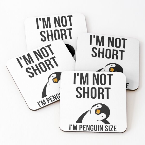 Item preview, Funny I'm Not Short I'm Penguin Size Cute Penguin designed and sold by ThomasTrump.