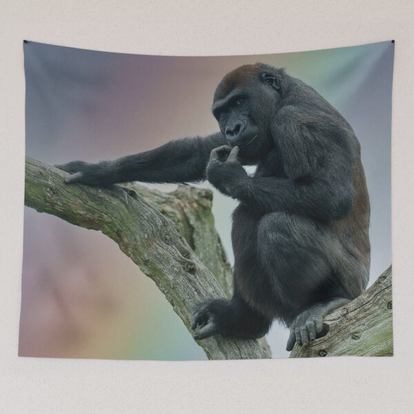 Item preview, Gorilla Lope Under The Rainbow designed and sold by rawshutterbug.