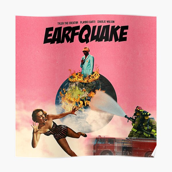 Earfquake Tyler Pink Poster