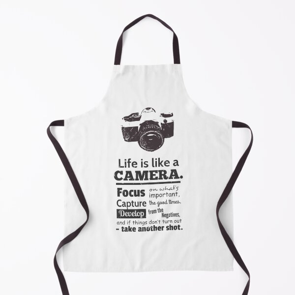 Item preview, Life is Like A Camera Quote Black and White designed and sold by rustydoodle.
