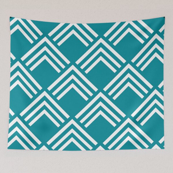 Item preview, Blue geometric pattern designed and sold by HECETU.