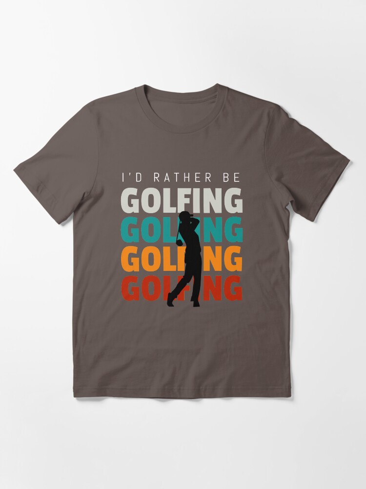 Alternate view of Id rather be golfing vintage Essential T-Shirt