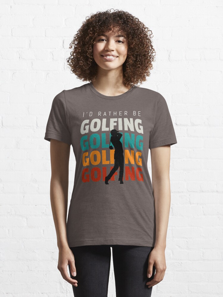 Alternate view of Id rather be golfing vintage Essential T-Shirt