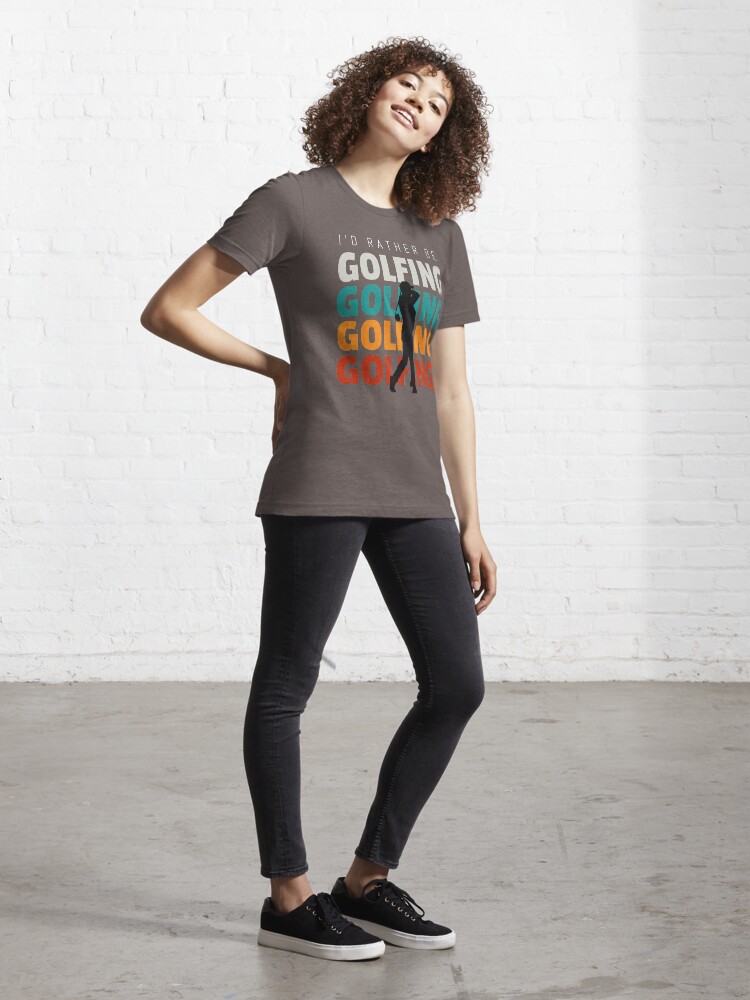 Alternate view of Id rather be golfing vintage Essential T-Shirt