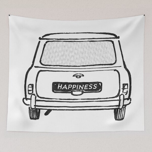 Item preview, Happiness is Mini-Shaped (mono) designed and sold by PetroleumSpirit.