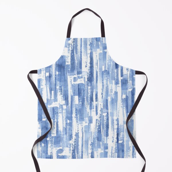 Item preview, Abstract grunge geometric shapes contemporary art blue navy indigo color seamless pattern designed and sold by olgersart.