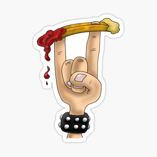 metal fork Sticker