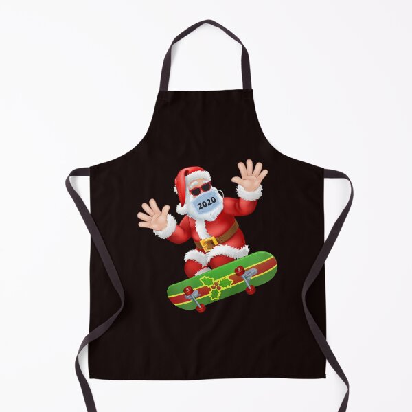 Item preview, Santa With Mask On Skateboard designed and sold by WoodburyLake.