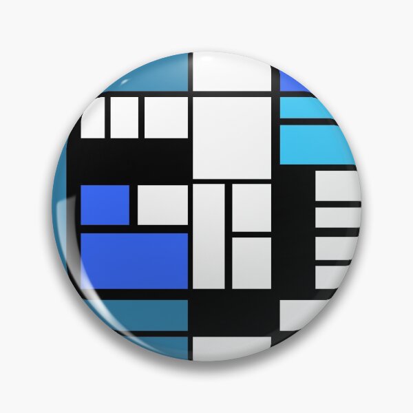 Item preview, Modrian inspired Composition with Blue, Blue, and blue designed and sold by helveticate.