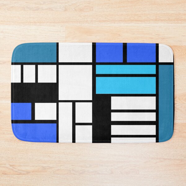Item preview, Modrian inspired Composition with Blue, Blue, and blue designed and sold by helveticate.