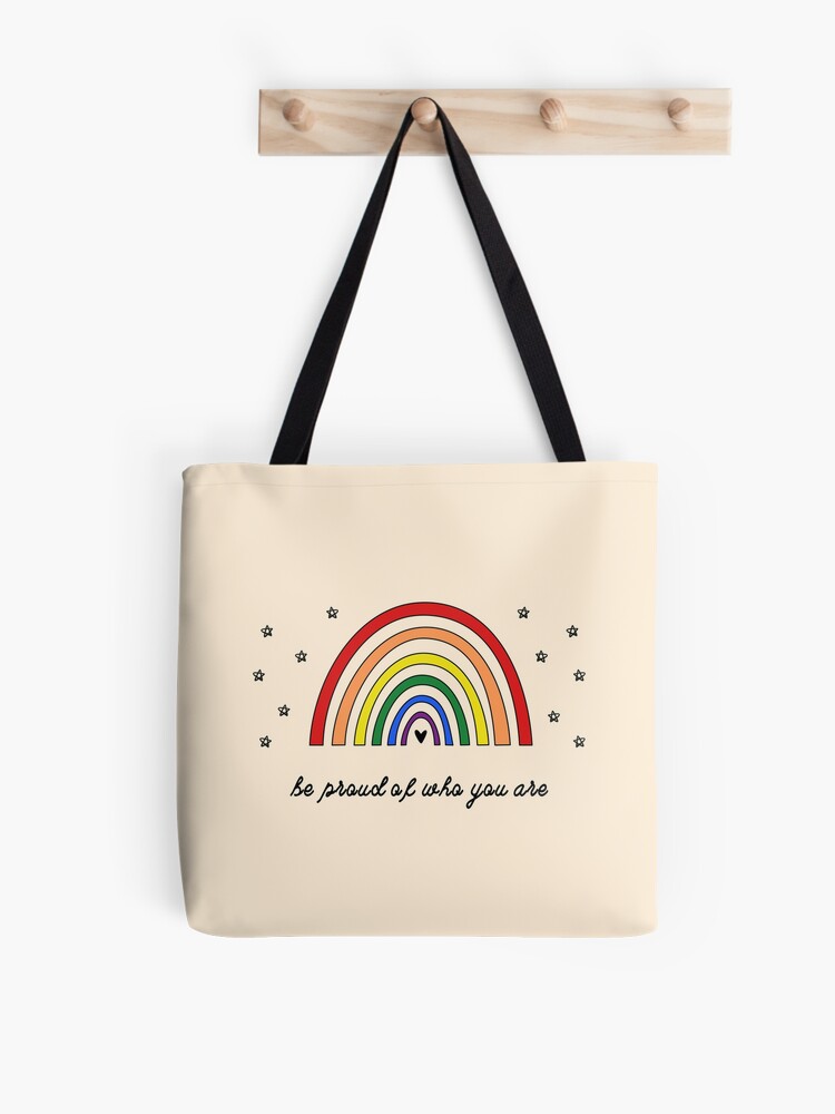 Printed Full Rainbow Pride Flag Tote Bag