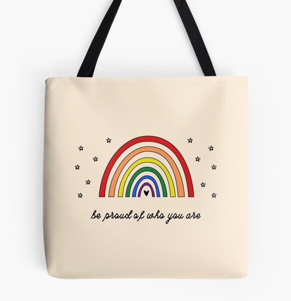 LGBT Tote Bag, Pride Bag, Colorful Bag, Reusable Shopping Bag, Pansexual,  Trans, Gay Pride, Bisexual, Rainbow, Lesbian, 100% Cotton Fashion