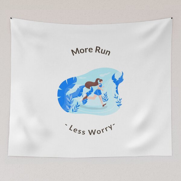 Item preview, More Run Less Worry designed and sold by CertifiedRunner.