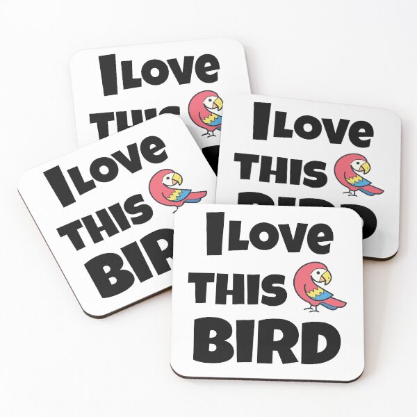Item preview, I love this bird - birds - parrots  designed and sold by ibrastore.