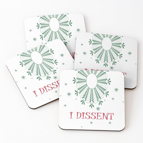 Item preview, dissent collar, rbg poster, ruth bader ginsburg, RBG Christmas I DISSENT designed and sold by GalleryArtField.