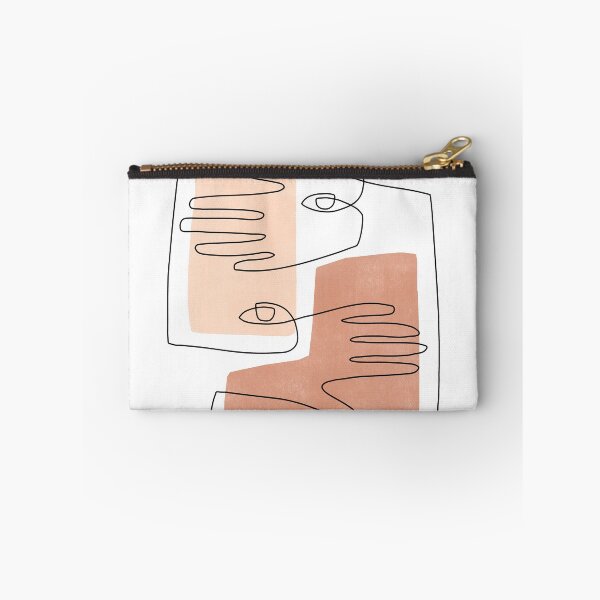 Item preview, Abstract Square Face and Hands Line Art II designed and sold by TheRedFinch.