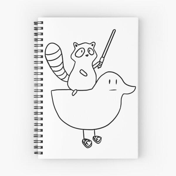 Item preview, Racoon riding a duck designed and sold by schmeli.