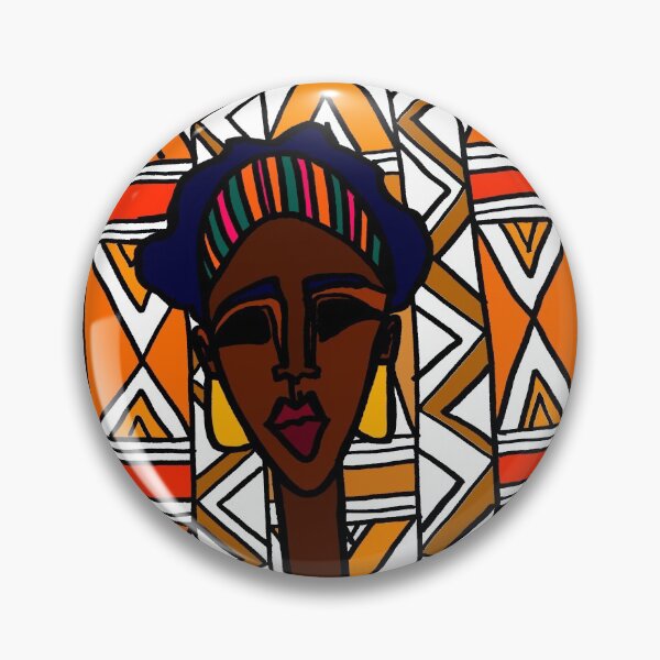 Item preview, Multicoloured Ethnic Simple Woman Design designed and sold by junepillows.