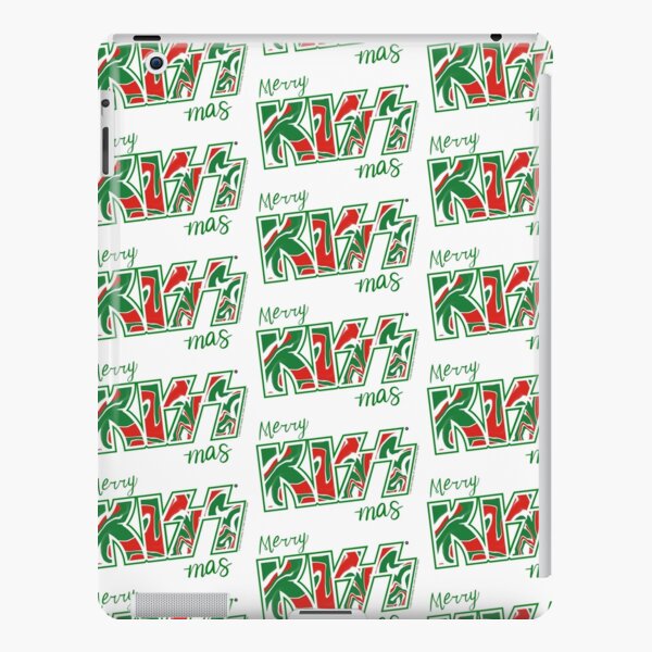 Merry Kiss-Mas Christmas Kiss The Band Logo Green iPad Snap Case
