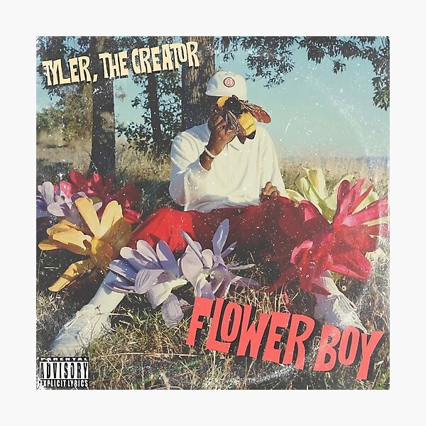 Flower Tyler Boy Photographic Print