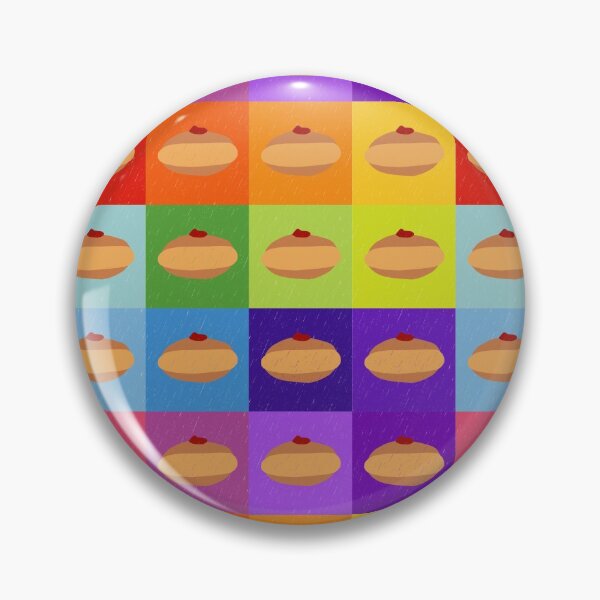 Item preview, Doughnuts Galore Rainbow Square Print designed and sold by TillaCrowne.