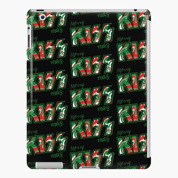 Merry Kiss-Mas Christmas Kiss The Band Logo Green Dark iPad Snap Case