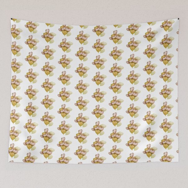 Item preview, Heart Baloons Yellow designed and sold by stickertopic.