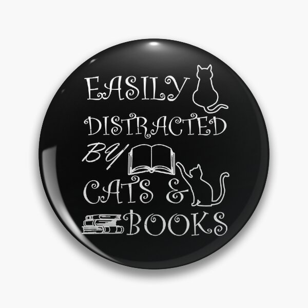 Item preview, Easily Distracted By Cat And Books designed and sold by Tom2468.