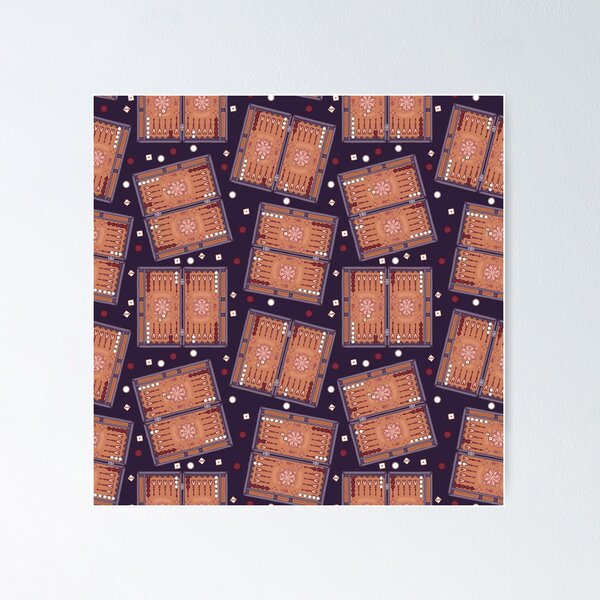 Item preview, backgammon, pattern designed and sold by AvotArt.