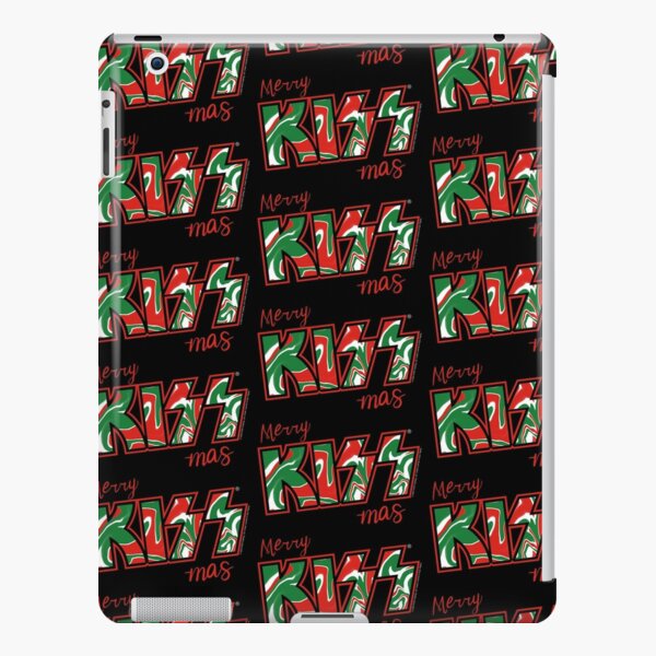 Merry Kiss-Mas Christmas Kiss The Band Logo Red Dark iPad Snap Case