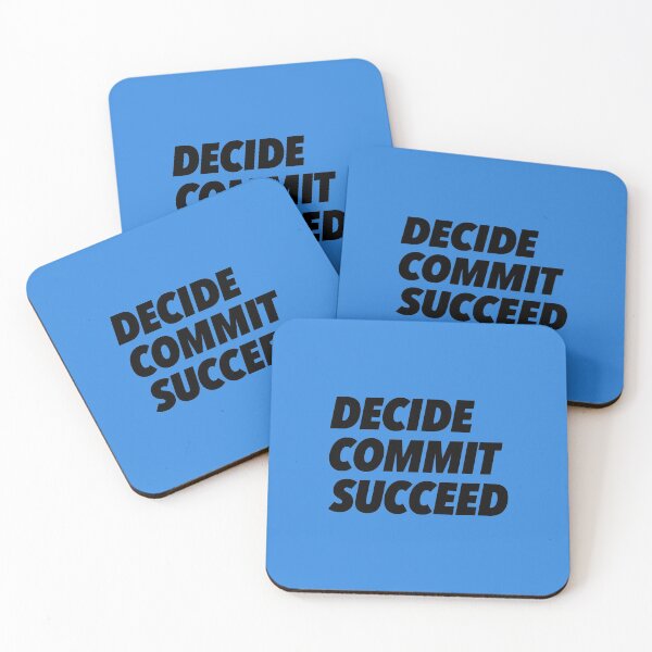 Item preview, Decide, Commit, Succeed designed and sold by thilinank.